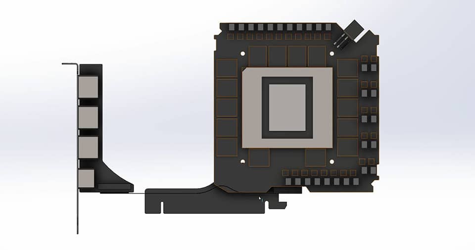 Le PCB de la RTX 5090 FE en 3D par der8auer