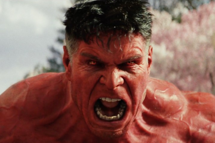 Red Hulk roars in Captain America: Brave New World.