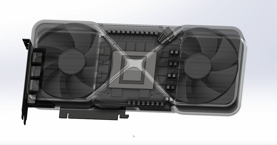 Le PCB de la RTX 5090 FE en 3D par der8auer