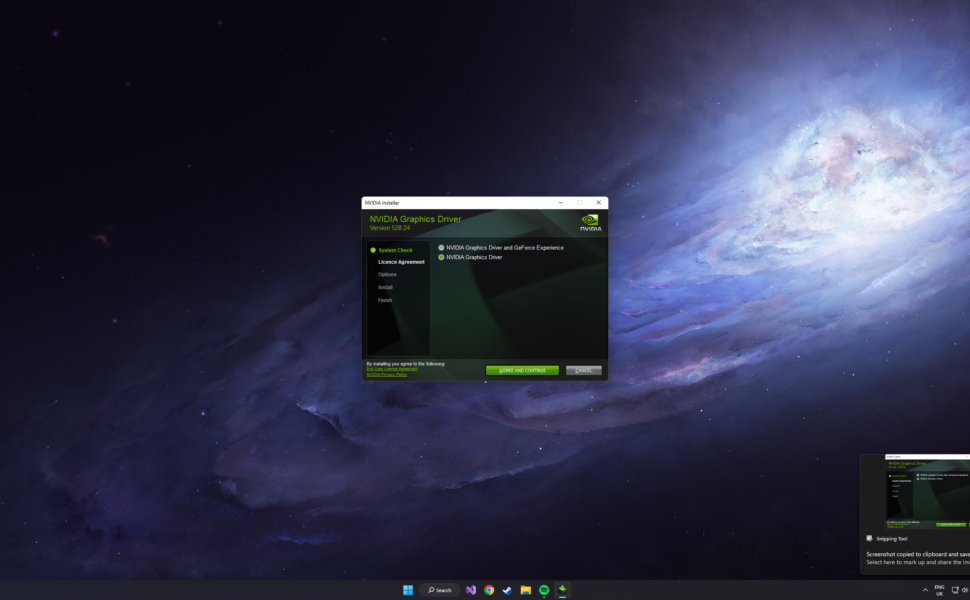 Install the latest GPU driver last