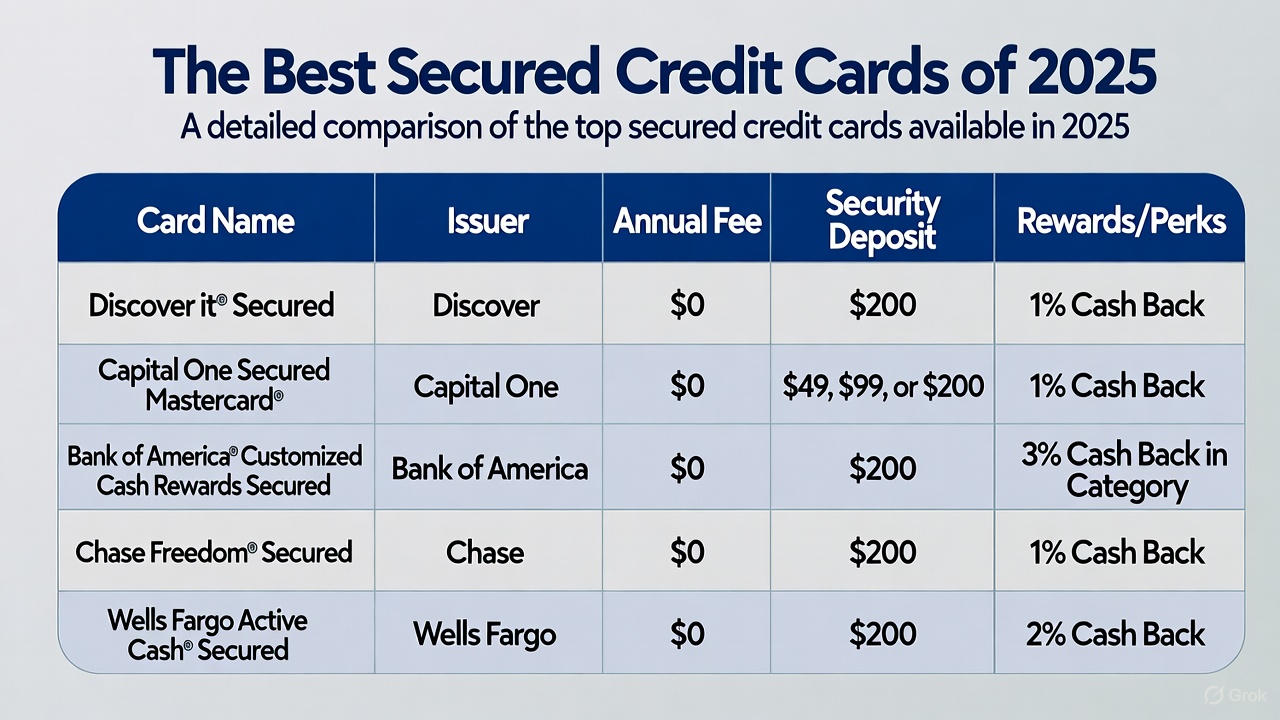 Ultimate Guide to the Best Secured Credit Cards in 2025: Build Credit with Low Deposits, No Credit Checks, and High Limits