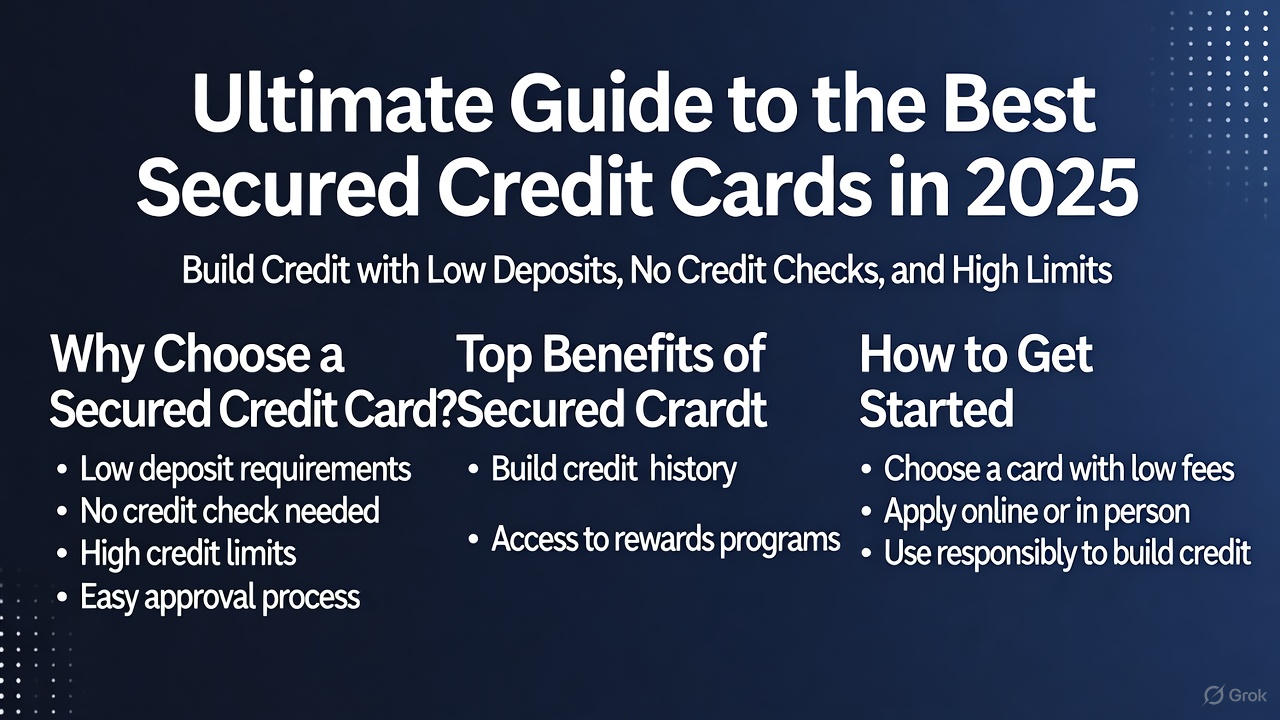 Ultimate Guide to the Best Secured Credit Cards in 2025: Build Credit with Low Deposits, No Credit Checks, and High Limits