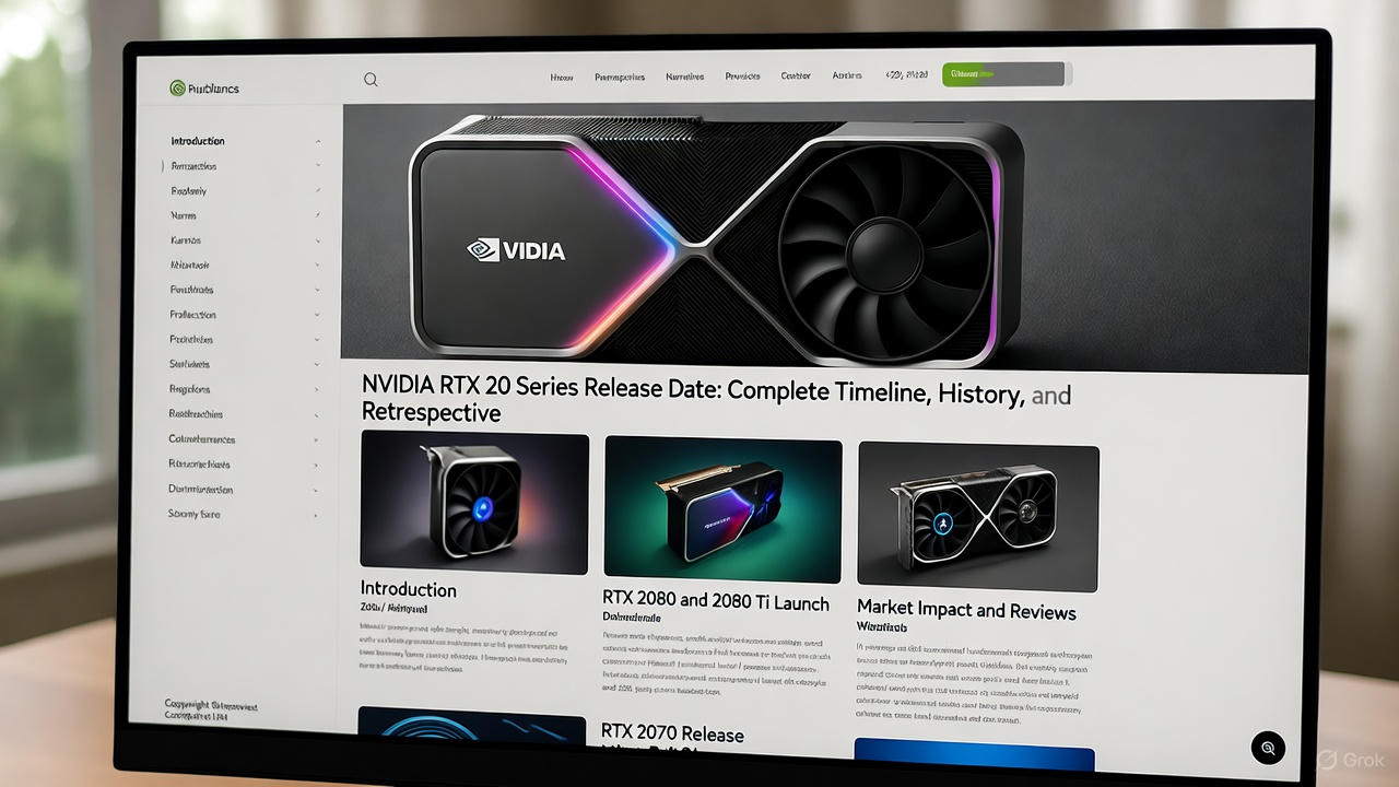 NVIDIA RTX 20 Series Release Date: Complete Timeline, History, and 2025 Retrospective NVIDIA RTX 20 Series Release Date: Complete Timeline, History, and 2025 Retrospective